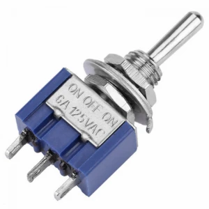 مفتاح التبديل الصغير تشغيل - إيقاف - تشغيل / Mini Toggle Switch on-off-on